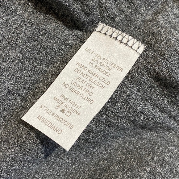 Remixmess Gray Open Front Cardigan Sweater NWOT - Picture 6 of 7